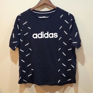 Adidas logo tee size L ladies